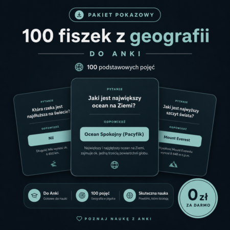 Pakiet Pokazowy Fiszek z Geografii