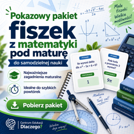 Pakiet Pokazowy Fiszek Matematycznych pod Maturę