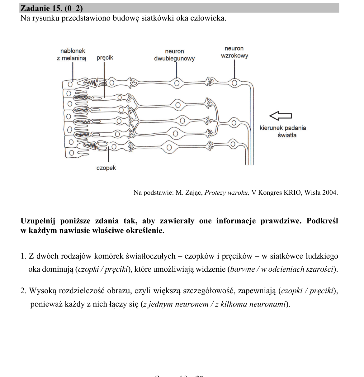 Zadanie 15; strona PDF 18